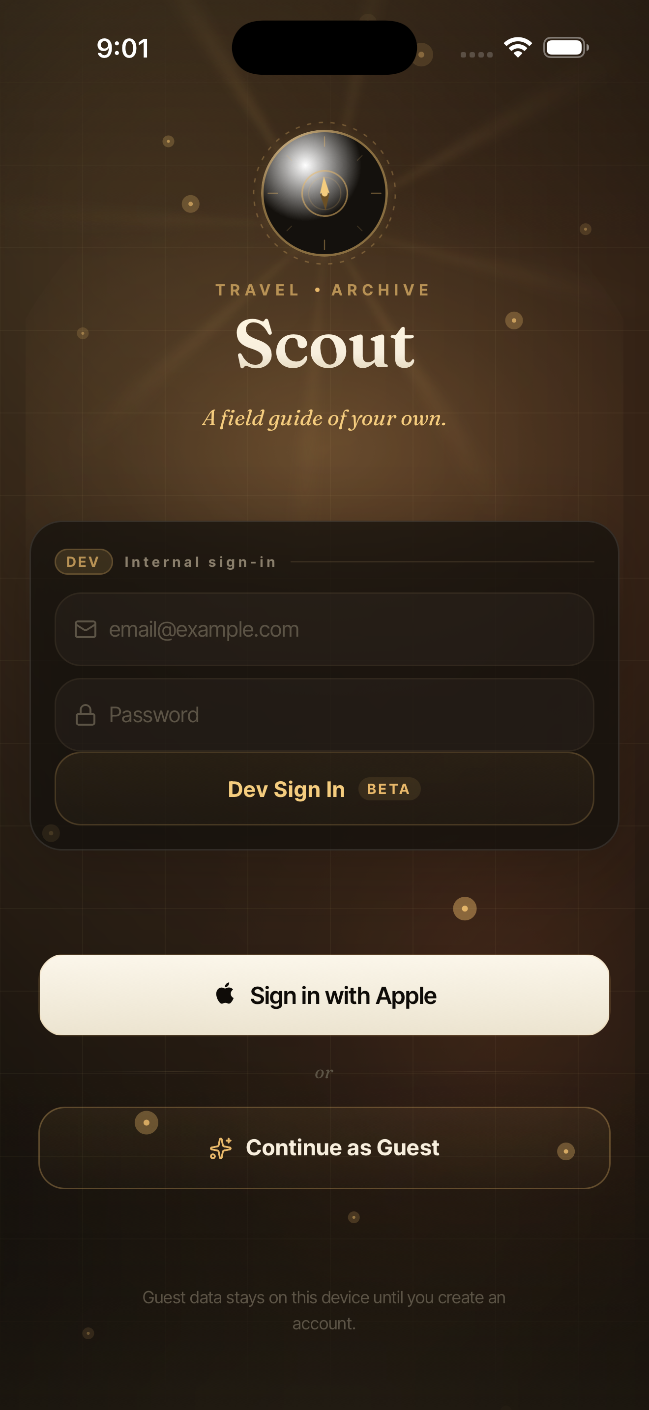 Sign In — /auth