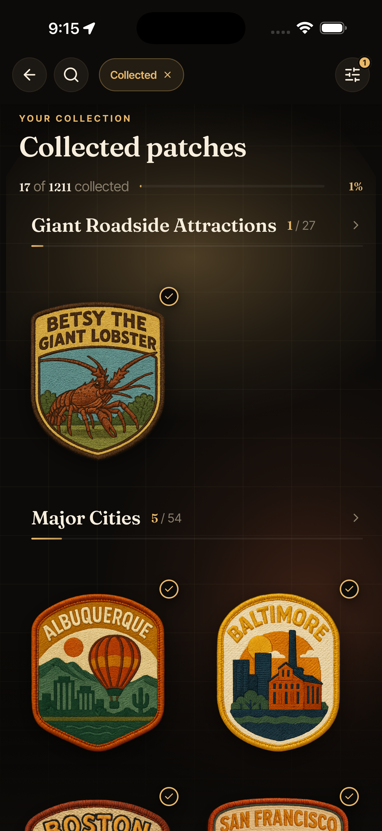 Trophy Case — /collected-patches