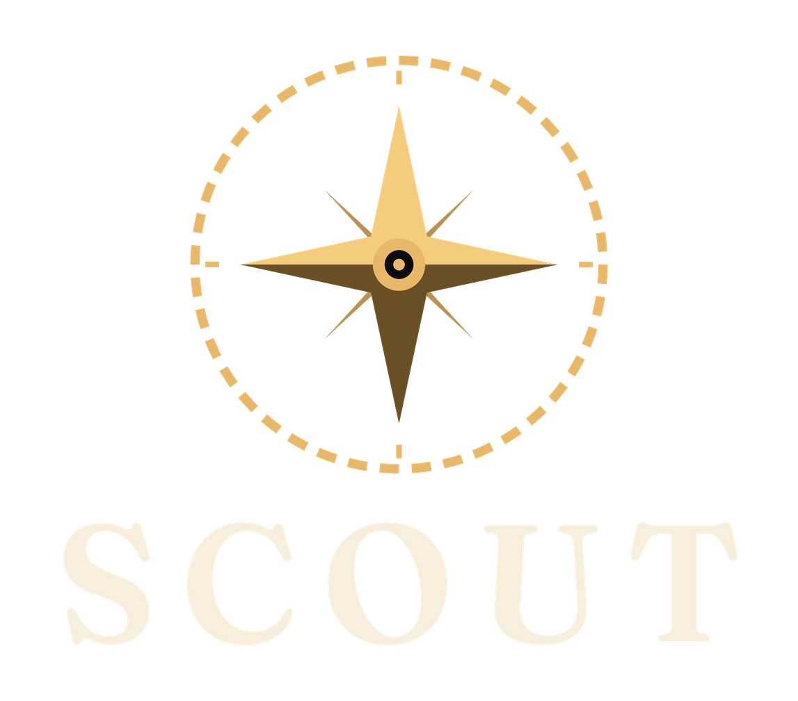 Scout stacked wordmark lockup